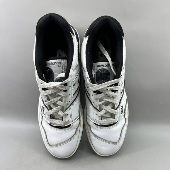 New Balance 550 Oreo Shoes Men Size 8.5 White Black Leather Comfort Low Sneakers main image 5